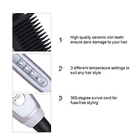 PTC Ceramic Hair Straightener -Pink