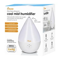 Crane Droplet 0.5 Gallon Ultrasonic Cool Mist Humidifier