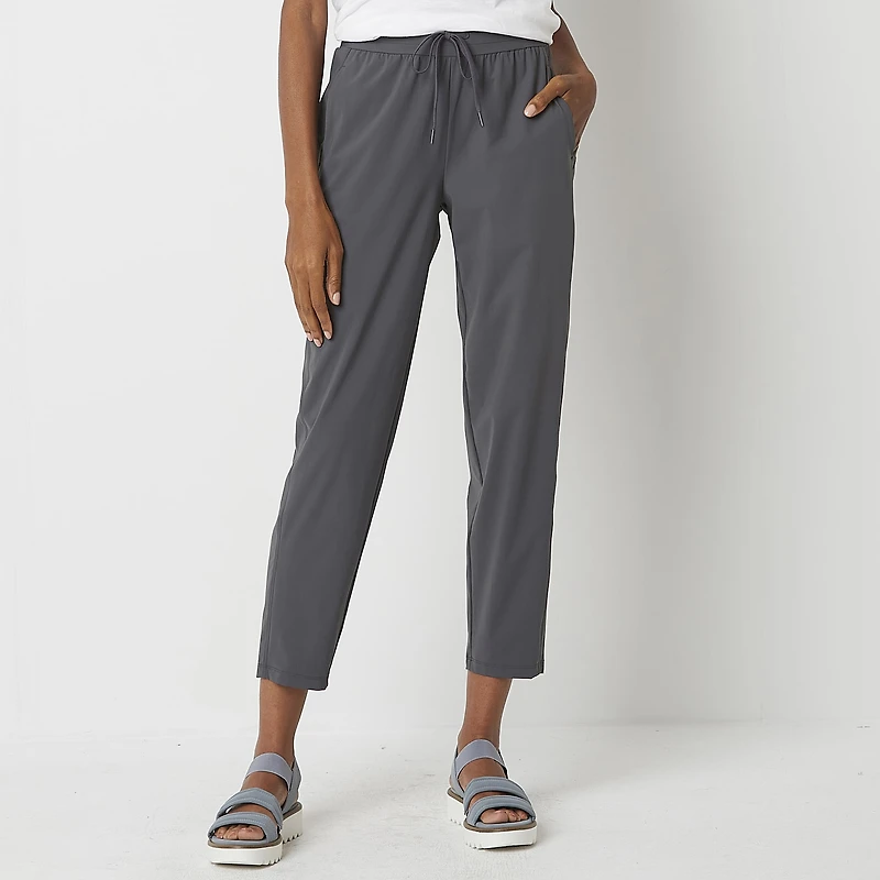 Stylus Womens Ankle Mid Rise Pull-On Pant