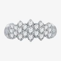 (G-H / SI2-I1) Womens 1 CT. T.W. Lab Grown White Diamond 10K or Yellow Gold Cocktail Ring