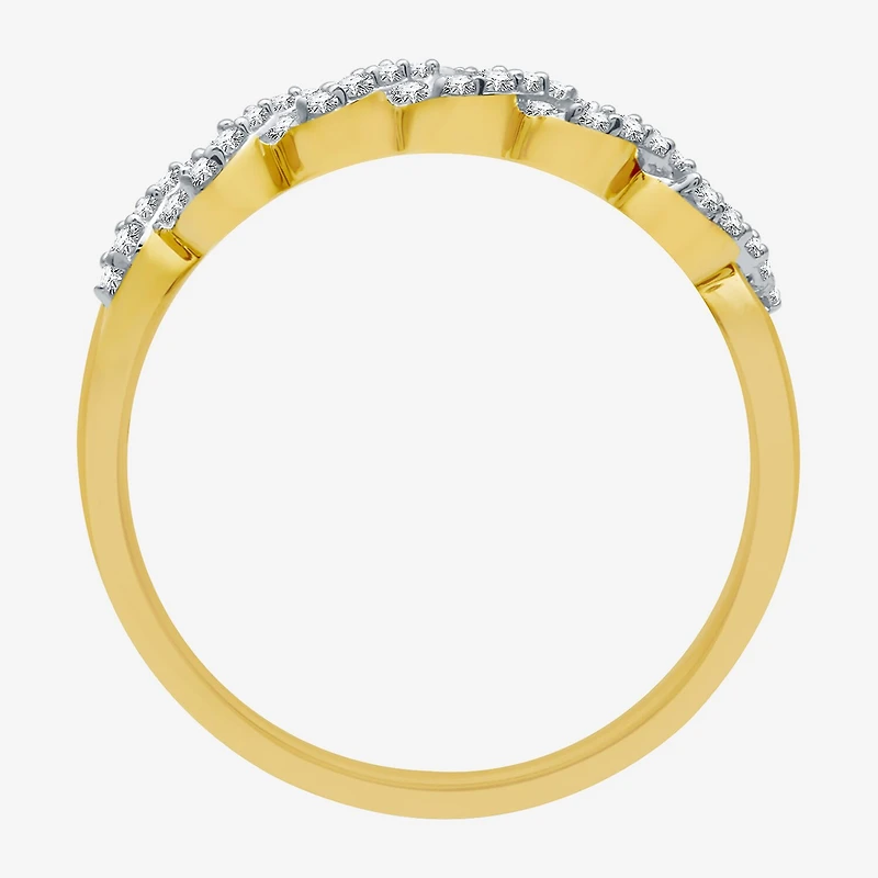 I Said Yes (H-I / I1) Womens 1/4 CT. T.W. Lab Grown White Diamond Sterling Silver Anniversary Wedding Band