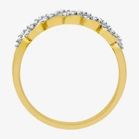 I Said Yes (H-I / I1) Womens 1/4 CT. T.W. Lab Grown White Diamond Sterling Silver Anniversary Wedding Band