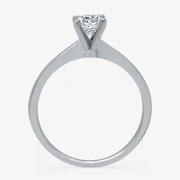 (H-I / I1) Womens 1/2 CT. Lab Grown White Diamond 10K Gold Round Solitaire Engagement Ring
