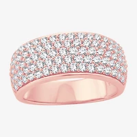 (H-I / I1) Womens 1 1/2 CT. T.W. Lab Grown White Diamond 10K Gold Anniversary Band