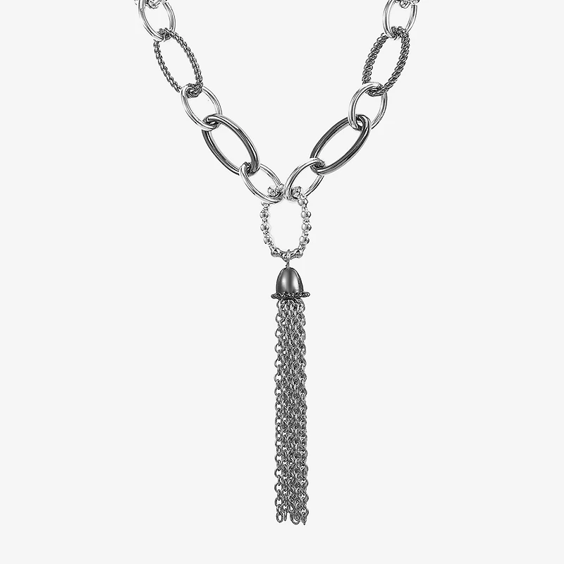 Liz Claiborne Tassel Womens 20 Inch Y Necklace