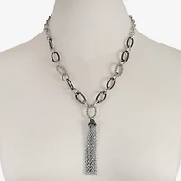 Liz Claiborne Tassel Womens 20 Inch Y Necklace