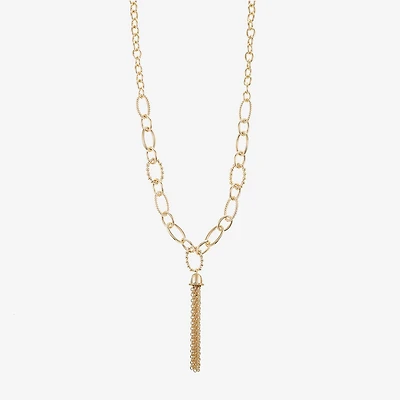 Liz Claiborne Tassel Womens 20 Inch Y Necklace