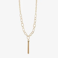 Liz Claiborne Tassel Womens 20 Inch Y Necklace