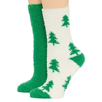 Mixit Cozy Womens 2 Pair Crew Socks