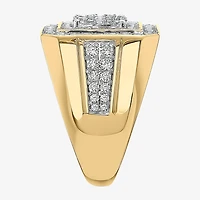 Mens 2 CT. T.W. Natural White Diamond 10K Gold Fashion Ring