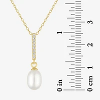 Yes, Please! Womens White Cultured Freshwater Pearl 2-pc. Pendant Necklace Set