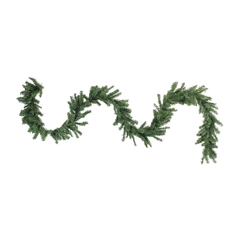 100' x 8'' Green Commercial Length Canadian Pine Artificial Christmas Garland Unlit