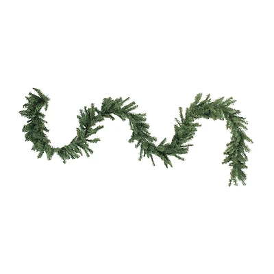 100' x 8'' Green Commercial Length Canadian Pine Artificial Christmas Garland Unlit