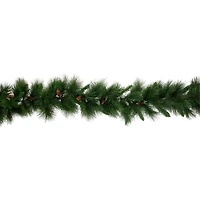 9' x 14'' White Valley Pine with Pine Cones Artificial Christmas Garland - Unlit