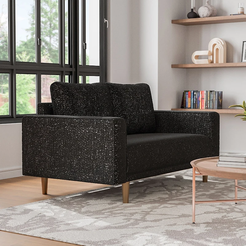 Furniture of America™ Megan Track-Arm Upholstered Loveseat