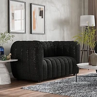 Furniture of America™ Laura Track-Arm Upholstered Loveseat
