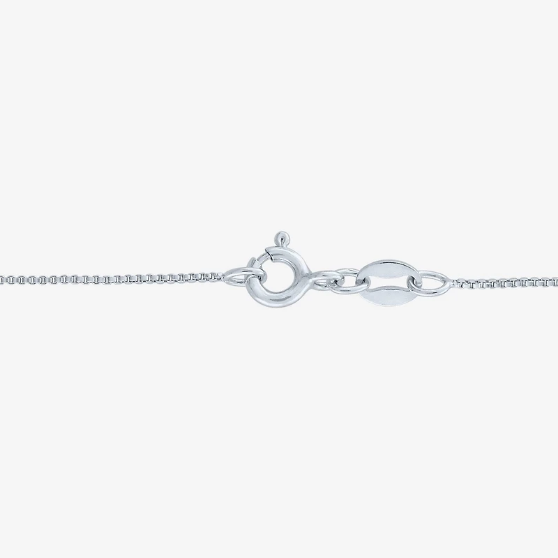 Womens Gemstone Sterling Silver Pear Pendant Necklace