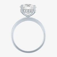 Bridal Addiction Womens 4 1/7 Ct. T.W. Lab Grown White Diamond 14K Gold Oval Solitaire Engagement Ring