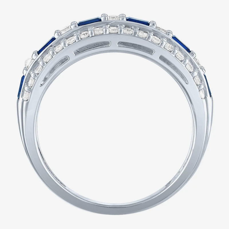 (G-H/Si2-I1) Womens 3.5MM 1/2 CT. T.W. Lab Grown 10K Gold Wedding Band