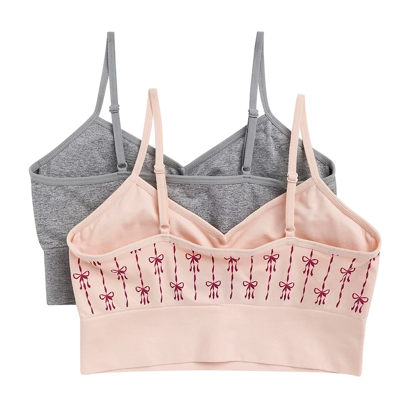 Maidenform Plus Girls Seamless Light Support 2-pc. Longline Long Line Bra Rj43542c-As4