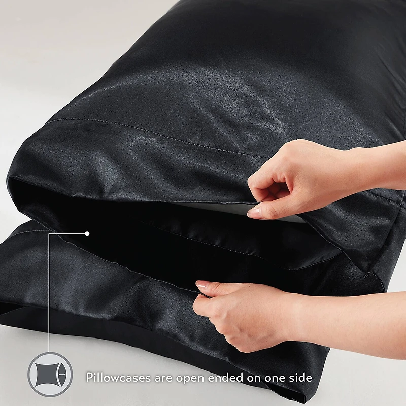 Madison Park Essentials Satin Wrinkle Resistant Pillowcase