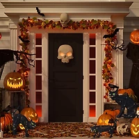 Northlight 27.5" Led Lighted Black Cat Family Halloween Yard Art