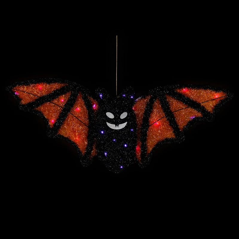 Northlight 25" Led Lighted Bat Halloween Yard Art