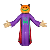 Northlight 8' Led Lighted Inflatable Jack-O-Lantern Grim Reaper Halloween Inflatable