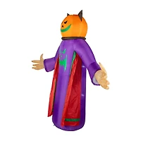 Northlight 8' Led Lighted Inflatable Jack-O-Lantern Grim Reaper Halloween Inflatable