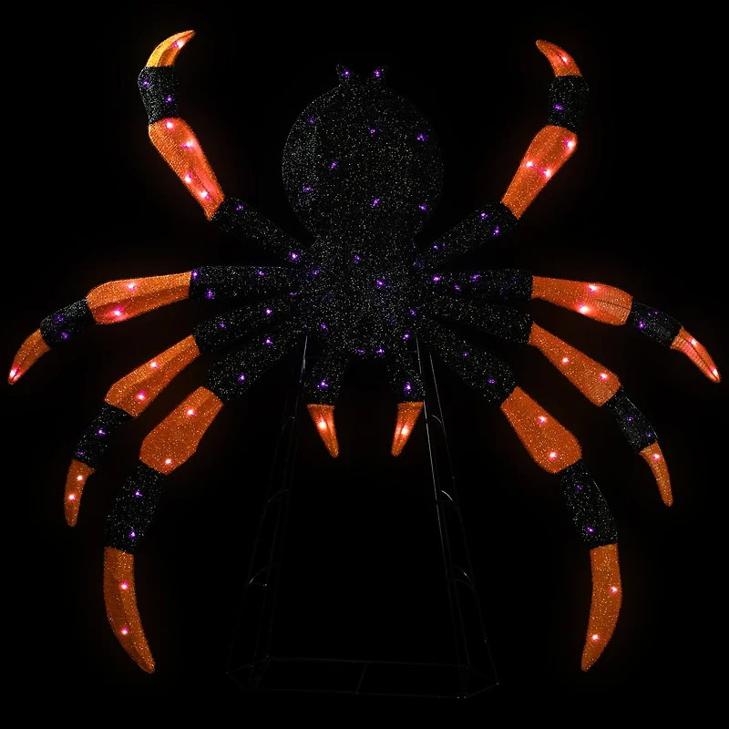 Northlight 4.5" Led Lighted Spider Halloween Yard Art