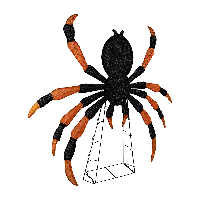 Northlight 4.5" Led Lighted Spider Halloween Yard Art