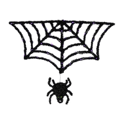 Northlight 36" Lighted Spider And Web Halloween Yard Art