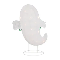 Northlight 25" Led Ghost With "Boo" Banner Halloween Yard Art