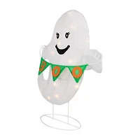 Northlight 25" Led Ghost With "Boo" Banner Halloween Yard Art