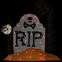 Northlight 31.5" Lighted Tombstone Halloween Yard Art