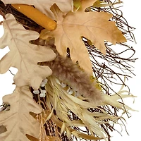 Northlight 24" Cattail And Wheat Twig Wreath