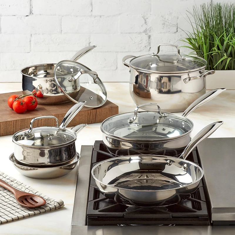 Denmark Stainless Steel 10-pc. Cookware Set