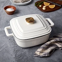 Smith & Clark Cast Iron 4-qt. Square Dutch Oven