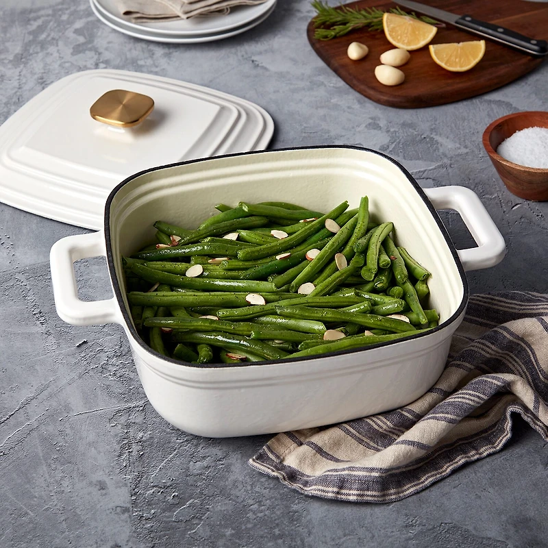 Smith & Clark Cast Iron 4-qt. Square Dutch Oven