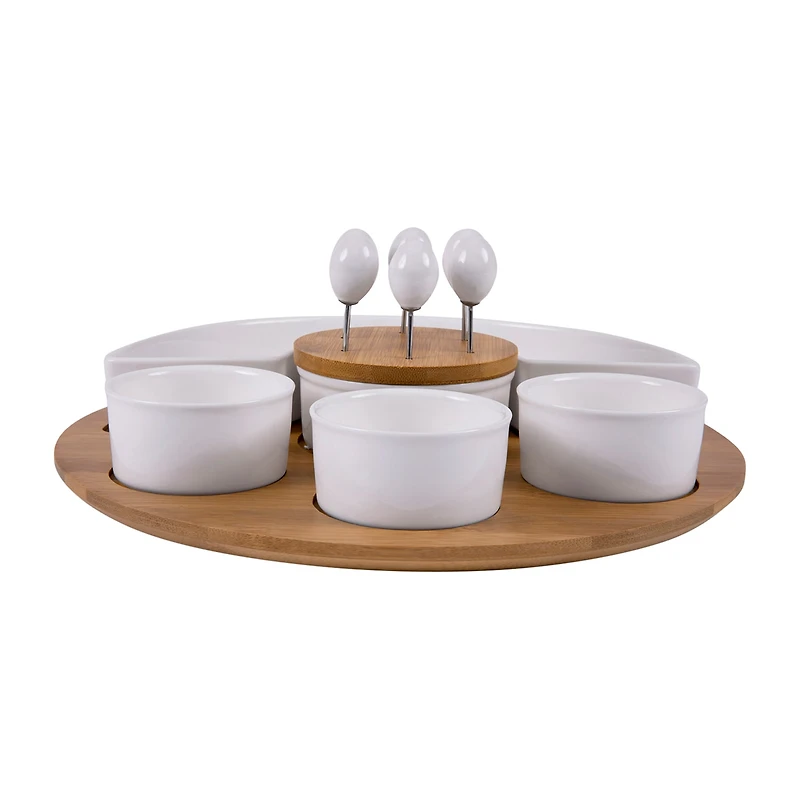 Picnic Time Wood Serving Set