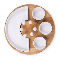 Picnic Time Wood Serving Set