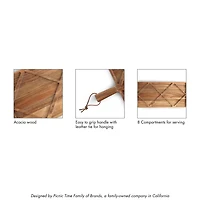 Picnic Time 4-pc. Wood Serving Tray