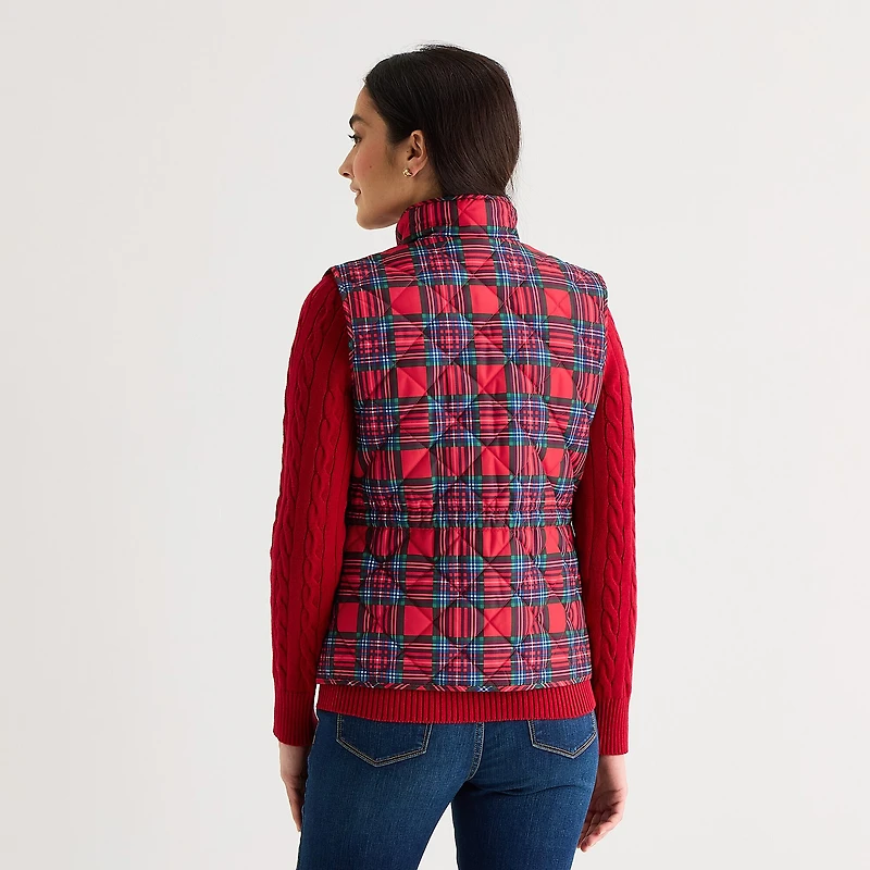 St. John's Bay Womens Midweight Quilted Vest