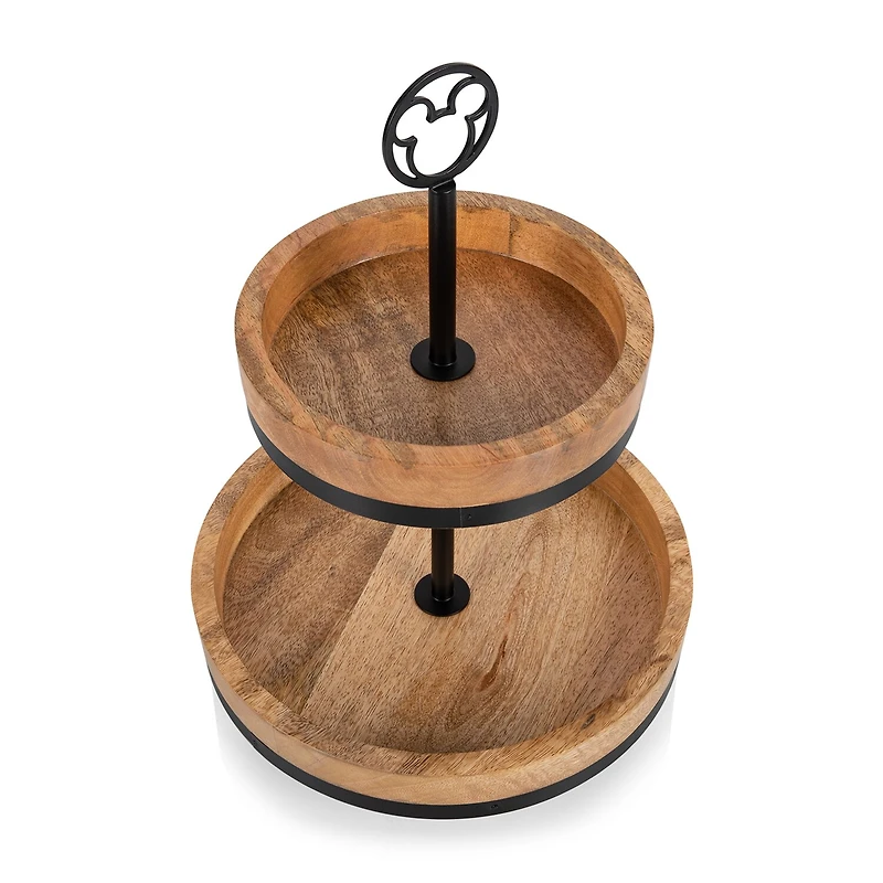 Picnic Time Wood Tiered Server