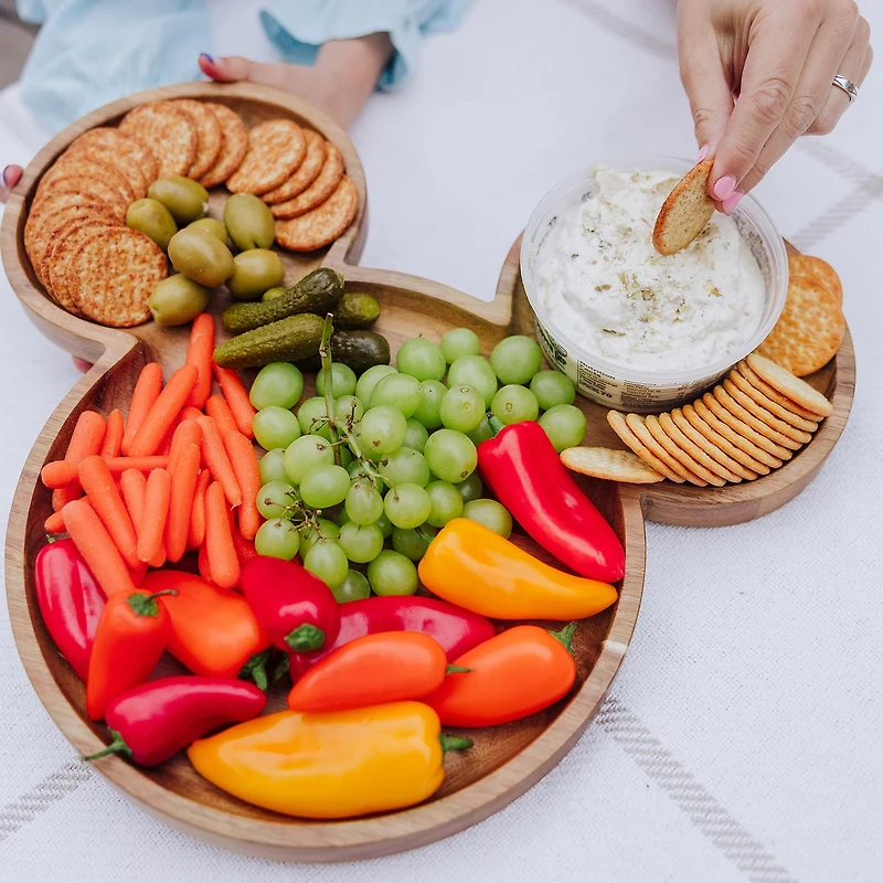 Picnic Time 3-pc. Wood Serving Tray