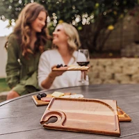 Picnic Time 4-pc. Wood Appetizer Plate