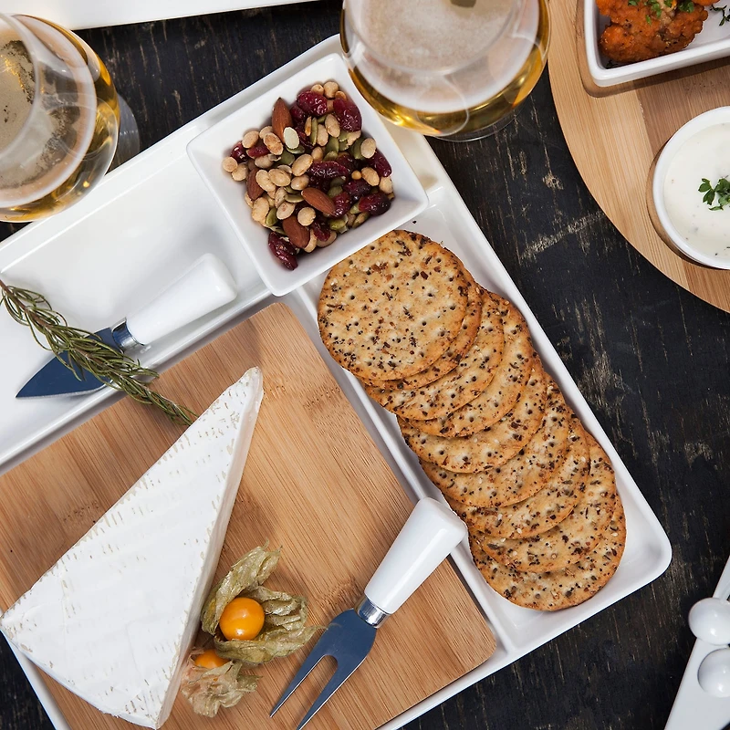 Picnic Time Wood Serving Set
