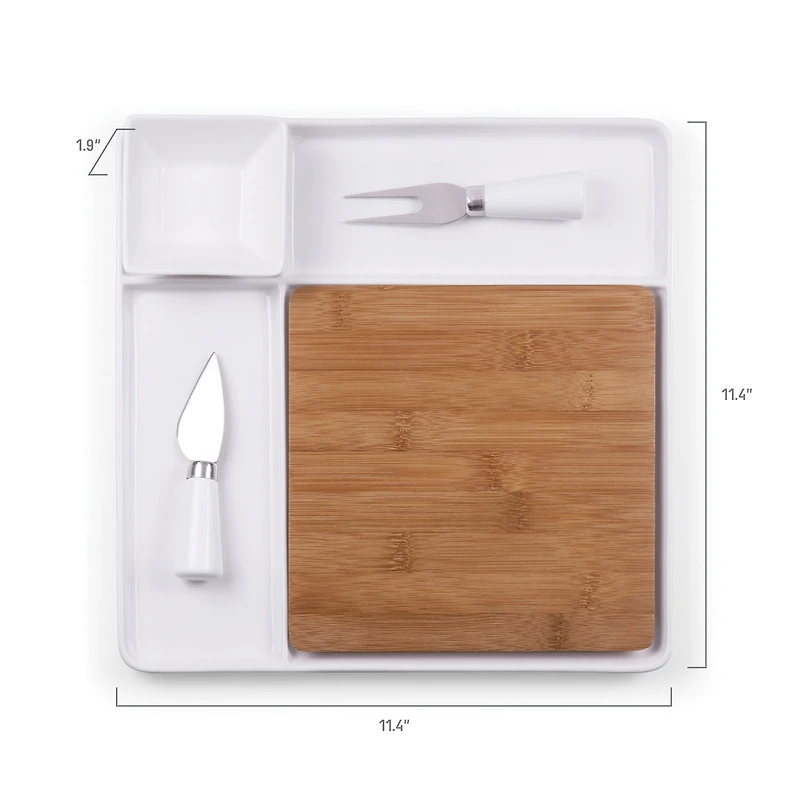 Picnic Time Wood Serving Set