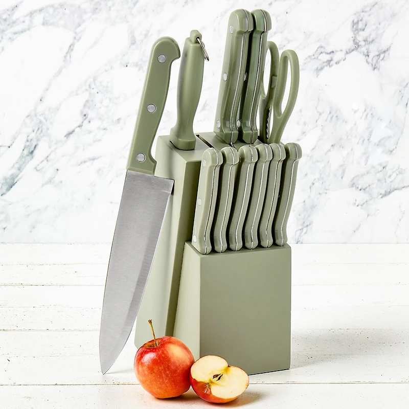 Basic Essentials Stainless Steel 12-pc. Knife Block Set