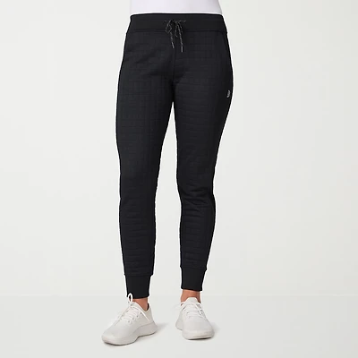 Free Country Womens Drawstring Waist Straight Mid Rise Knit Jogger Pant